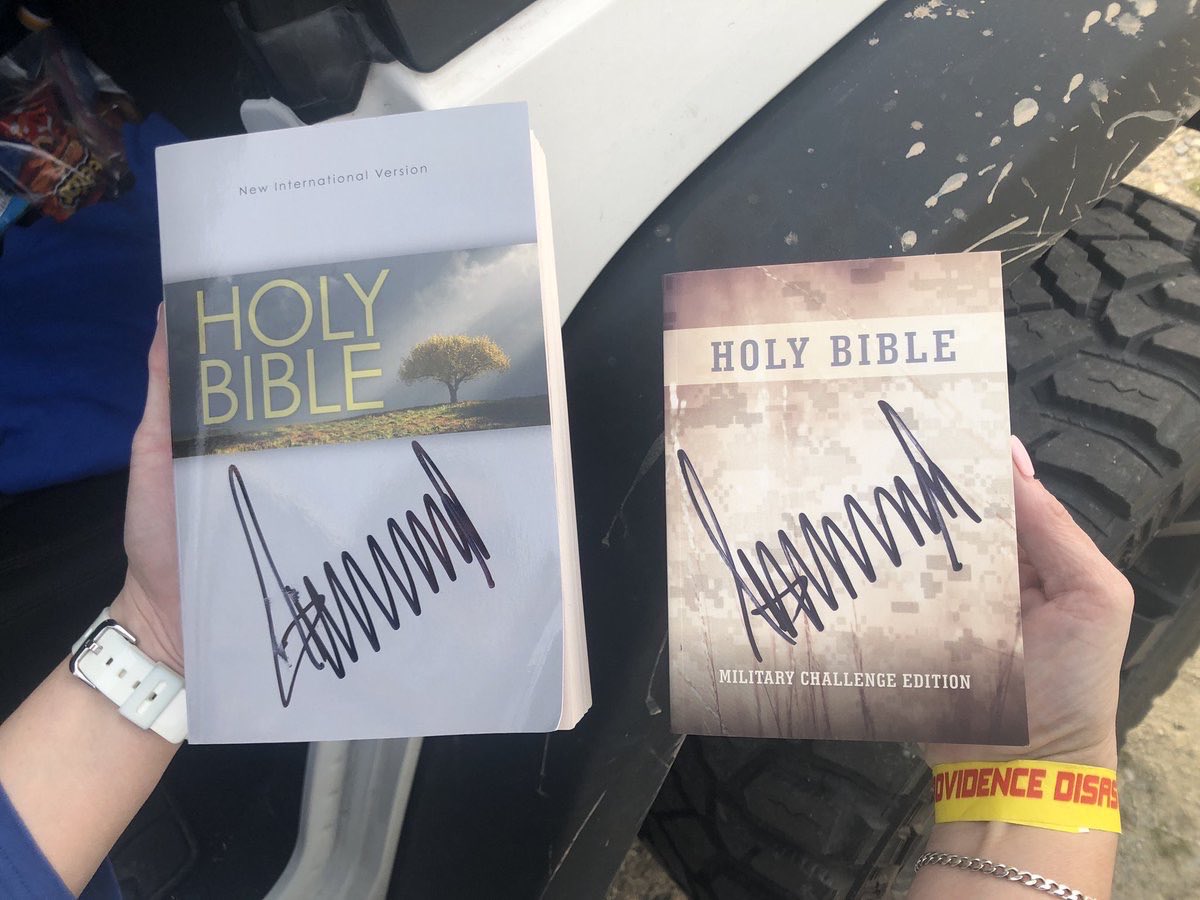 Remember when Trump autographed Bibles and a large chunk of Christians thought it was fine?
