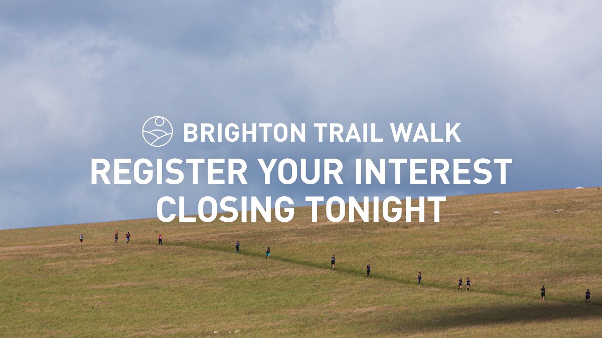 RYI Closing Tonight!😮

We're so excited to be offering this opportunity to support even more people getting out and experiencing the stunning South Downs by taking part in this amazing challenge.

brightontrailweekend.co.uk/events/maratho… 

#BrightonTrailWalk #TrailWalking