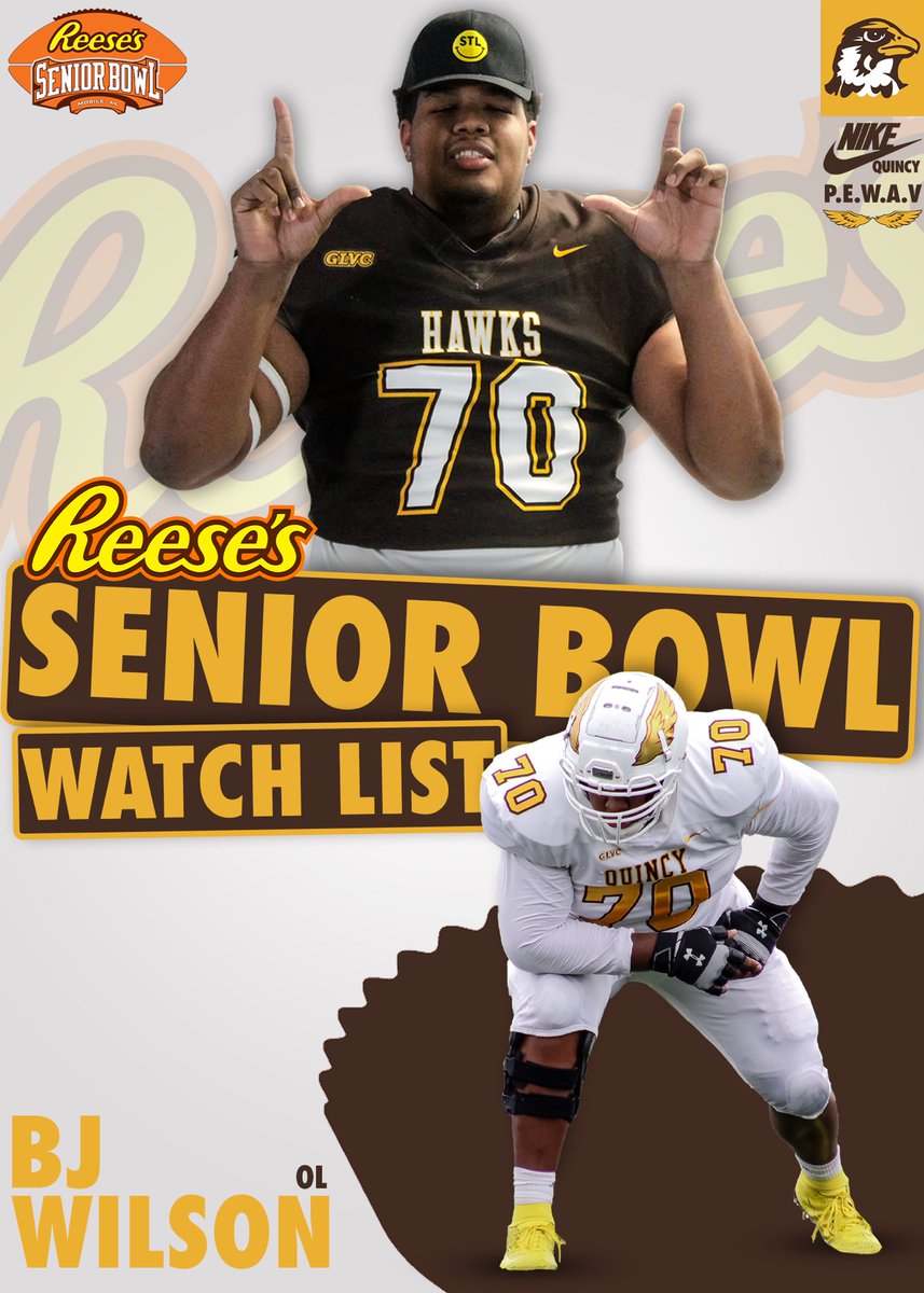 SENIOR BOWL WATCH LIST!!👀

<a href="/bj35th/">BJ Wilson</a> makes the <a href="/seniorbowl/">Reese's Senior Bowl</a> preseason watch list!! 

#PEWAV #FFF #HOLDtheROPE