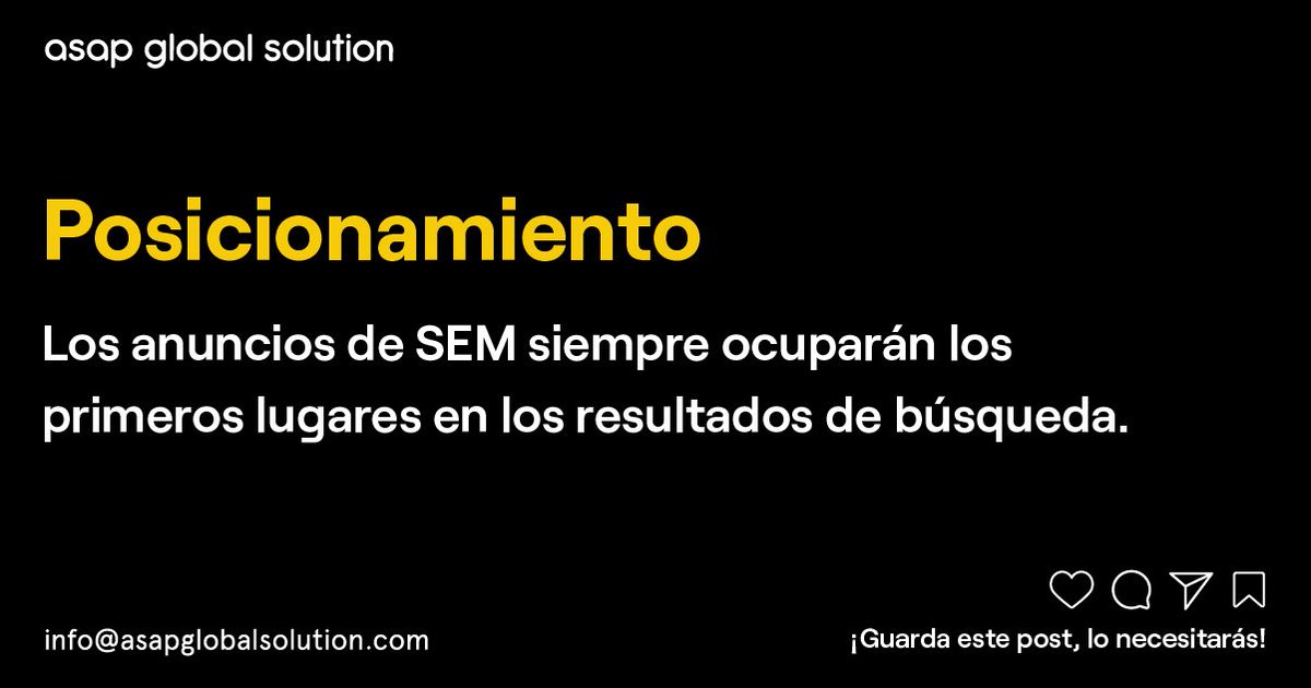 asapglobal10's tweet photo. Diferencias entre SEO y SEM 🤷🏻
 
Seguro que has oído hablar de ambas estrategias de posicionamiento, ¿Pero realmente conoces sus diferencias? ¡Aquí te traemos algunas! 💡 https://t.co/iotVhi9qI6