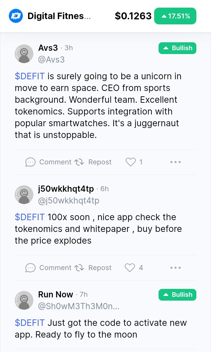 PrimoJones1's tweet photo. Thank you for being such an incredible community 🙏💙 #DEFIT #M2E #Movetoearn #CMC #CoinMarketCap https://t.co/L1z0EPmlZf