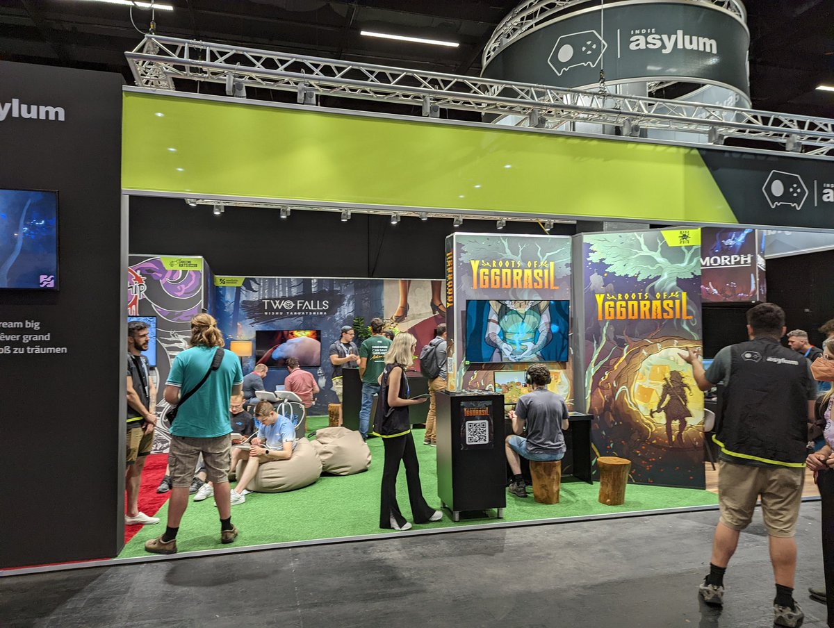 Alexis_Lessard's tweet photo. Did you see the @IndieAsylumMTL booth at #gamescom2022 ? π±
Come try the Yggdrasil demo in Hall 10! There's some prizes at the booth too!
#gamedev #madewihtunity https://t.co/2lP8EK61xt