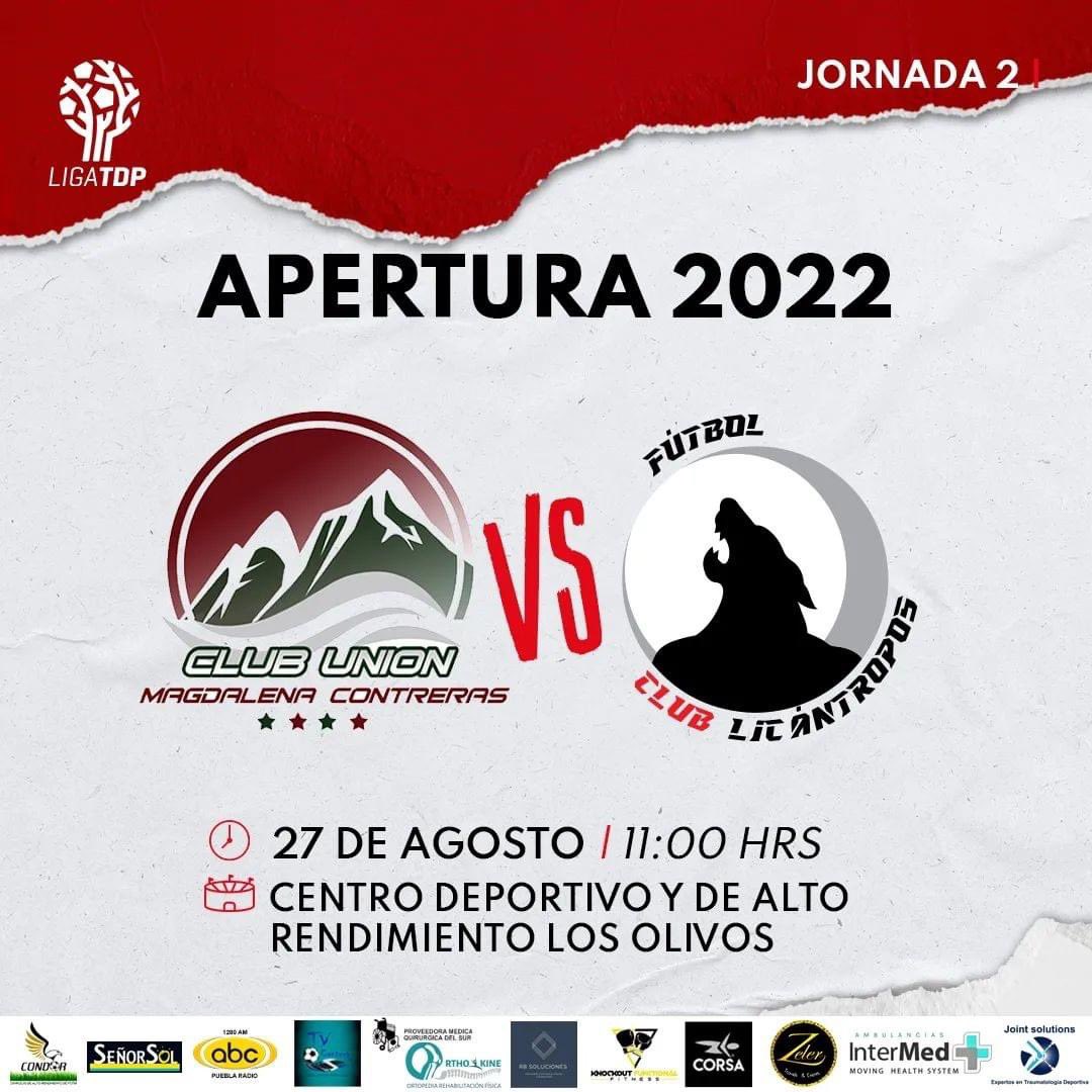 Ahora si🤩
Luego de que se suspendiera nuestro partido de primera jornada, este sábado visitamos territorios conocidos y enfrentamos a “club unión Magdalena contreras” este sábado esperamos sumar 3 pts. <a href="/LigaTDP/">Liga TDP</a> 
#SomosLicantropos