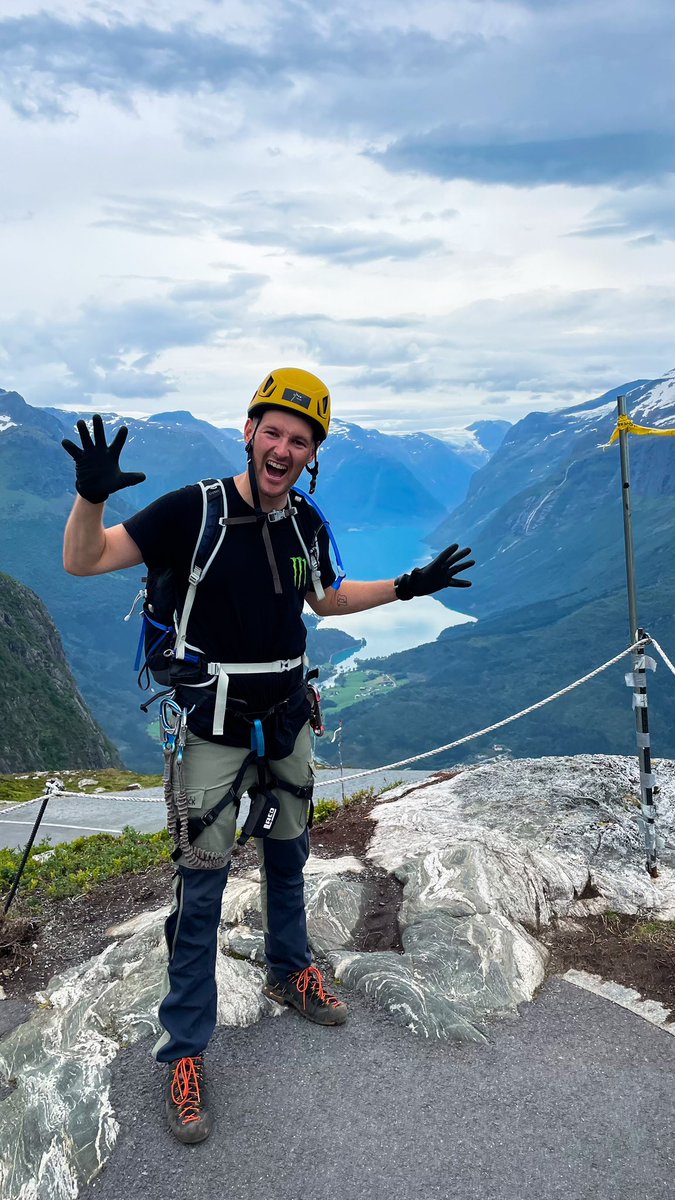 Climbing, is that fun? I brought two friends with me at a mini explore Norway  trip last week -  check it all out at #BakkerudLIFE youtu.be/a6Wv_9p2-fA