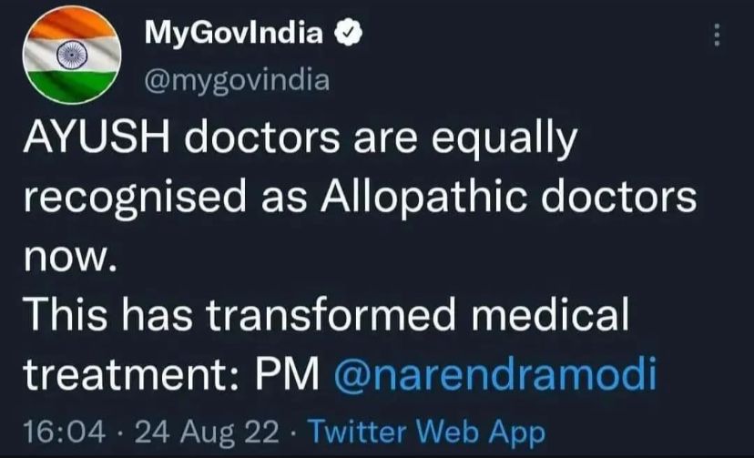sunil_529's tweet photo. #AyurvedUniversity_UG_PG_STIPEND
 
देश के प्रधानमंत्री आयुर्वेद डॉक्टर्स को AllopathyDoctors के समान बोलने की बाते कर रहे हैं,और यहां मुख्यमंत्री महोदय श्री @ashokgehlot51 के जोधपुर में #आयुर्वेद डॉक्टर्स के साथ उन्हीं के द्वारा स्थापित विश्वविद्यालय द्वारा अन्याय किया जा रहा है। https://t.co/nx4t1e2X4D