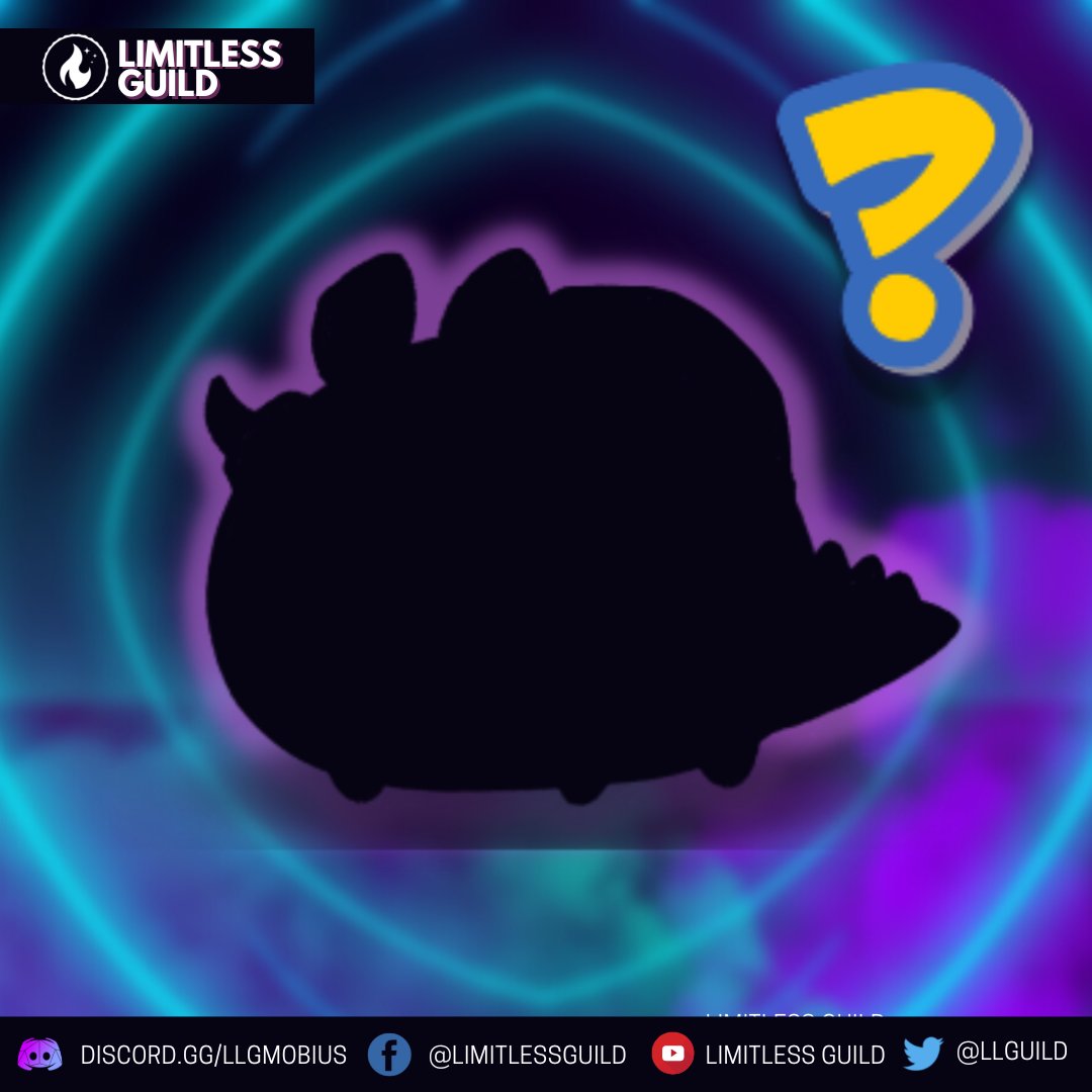 Meta Axie reveal #12❗
✅Follow <a href="/LLGuild/">☀️ LedgerLegends</a> @Hermie_LLG <a href="/LucasLow_LLG/">Lucas Low</a> 
✅Like &amp; Retweet this post
✅Tag 3 friends!
✅Guess it 🔥
Eyes:
Mouth:
Horn:
Back:
Tail:

🏆 Random Winner gets $10 SLP in 24 hours

✅ Join our server, and get a chance to play it! ✨  discord.gg/llgmobius