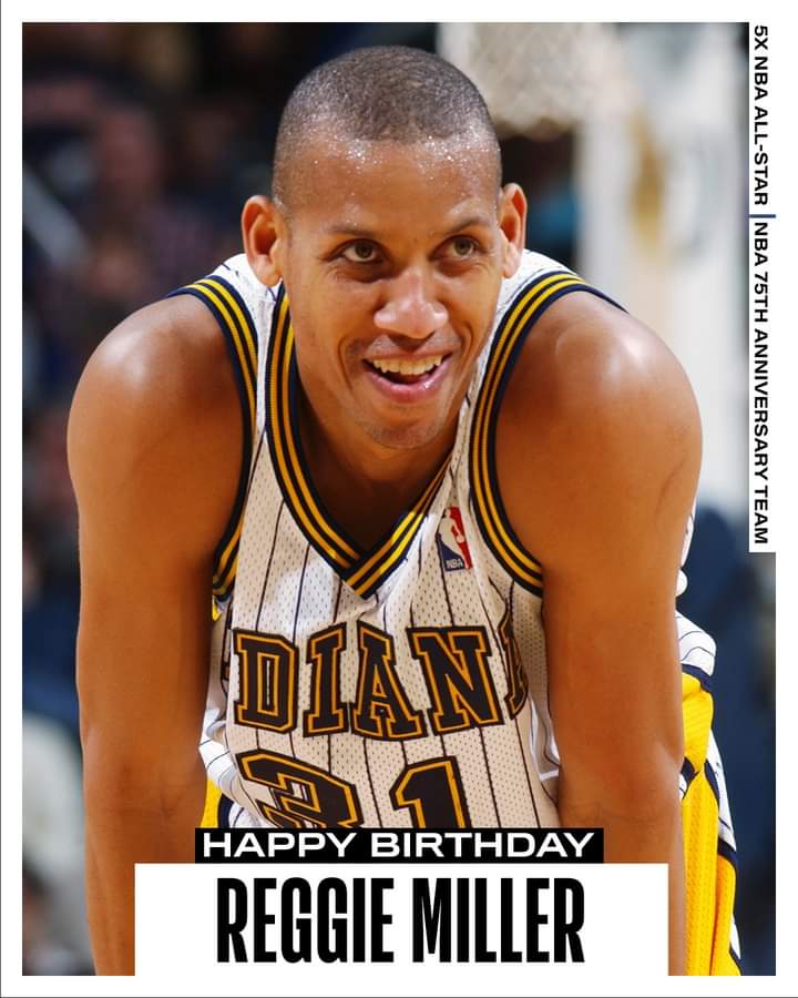 Join us in wishing a Happy 57th Birthday to 5x and 75th Anniversary Team member, Reggie Miller! 