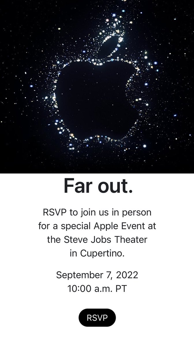 techsantos's tweet photo. Se confirma!!! Evento de Apple Septiembre 7 😍

Emocionadísimo de tener productos nuevos! #AppleEvent 

Ven algunas pistas en la invitación? 👀 https://t.co/tqskrEl5q6