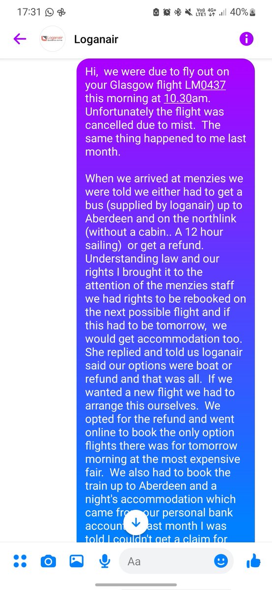 B90UPS's tweet image. The service we have received from one of our only lifelines in #Shetland please help me get this tweet out there @FlyLoganair #Loganair all passengers treated differently.  Unclear information given. Please #retweet no support.