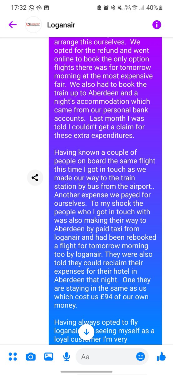 B90UPS's tweet image. The service we have received from one of our only lifelines in #Shetland please help me get this tweet out there @FlyLoganair #Loganair all passengers treated differently.  Unclear information given. Please #retweet no support.