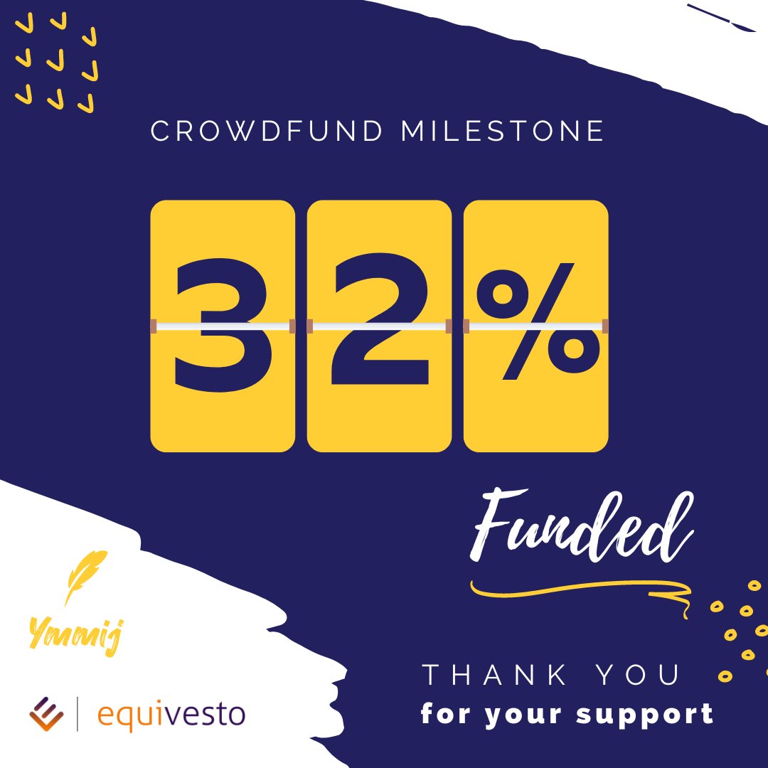 Quillt_App's tweet photo. Ymmij is now 32% #funded on @EquivestoInc!We are so excited to share this milestone with you!

To be part of our story,you still have time to #invest in #Ymmij.Visit https://t.co/rJqyNPcagE

#crowdfunding #equivesto #investing #journalingapp #equitycrowdfunding #milestone #Canada https://t.co/IKNSC8cYN7