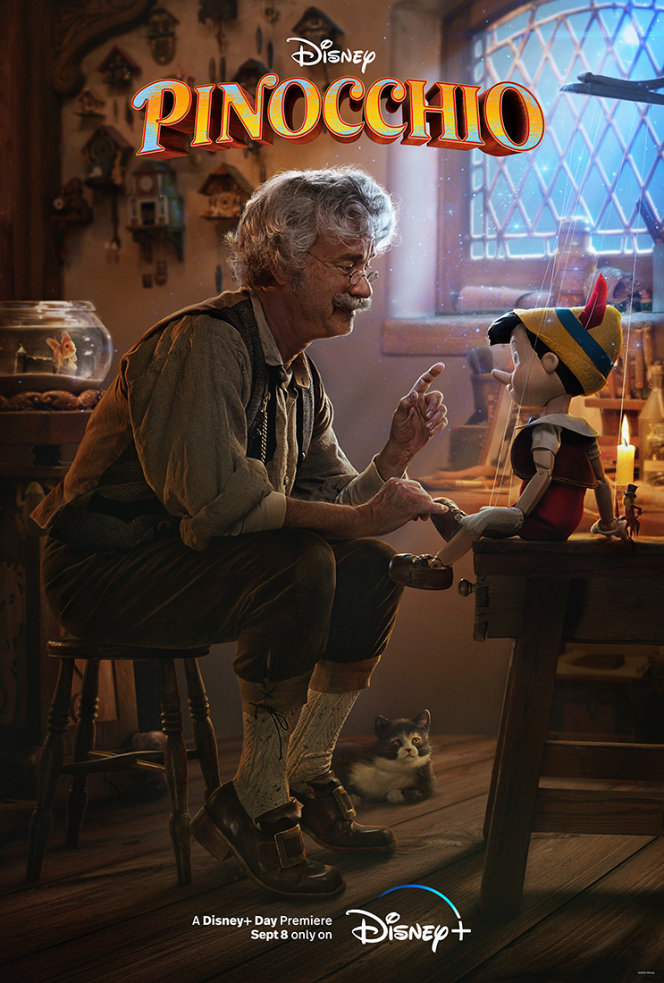 Tom Hanks op nieuwe Pinocchio poster voor Disney Plus België