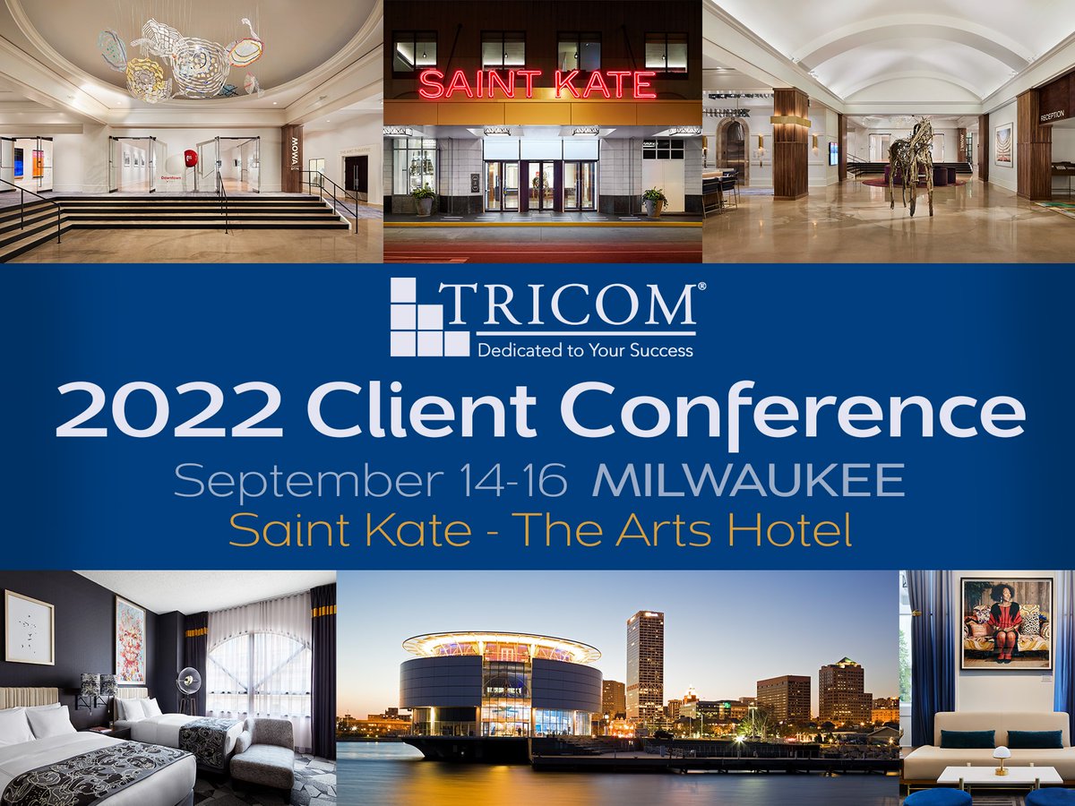 You don’t want to miss the national conference-caliber roster of speakers we’ve assembled, and you’ll also want to experience “One of the absolute coolest hotels in Wisconsin” according to Conde Nast Traveler. Register today!  #TRICOMfunding #StaffingConference #registernow