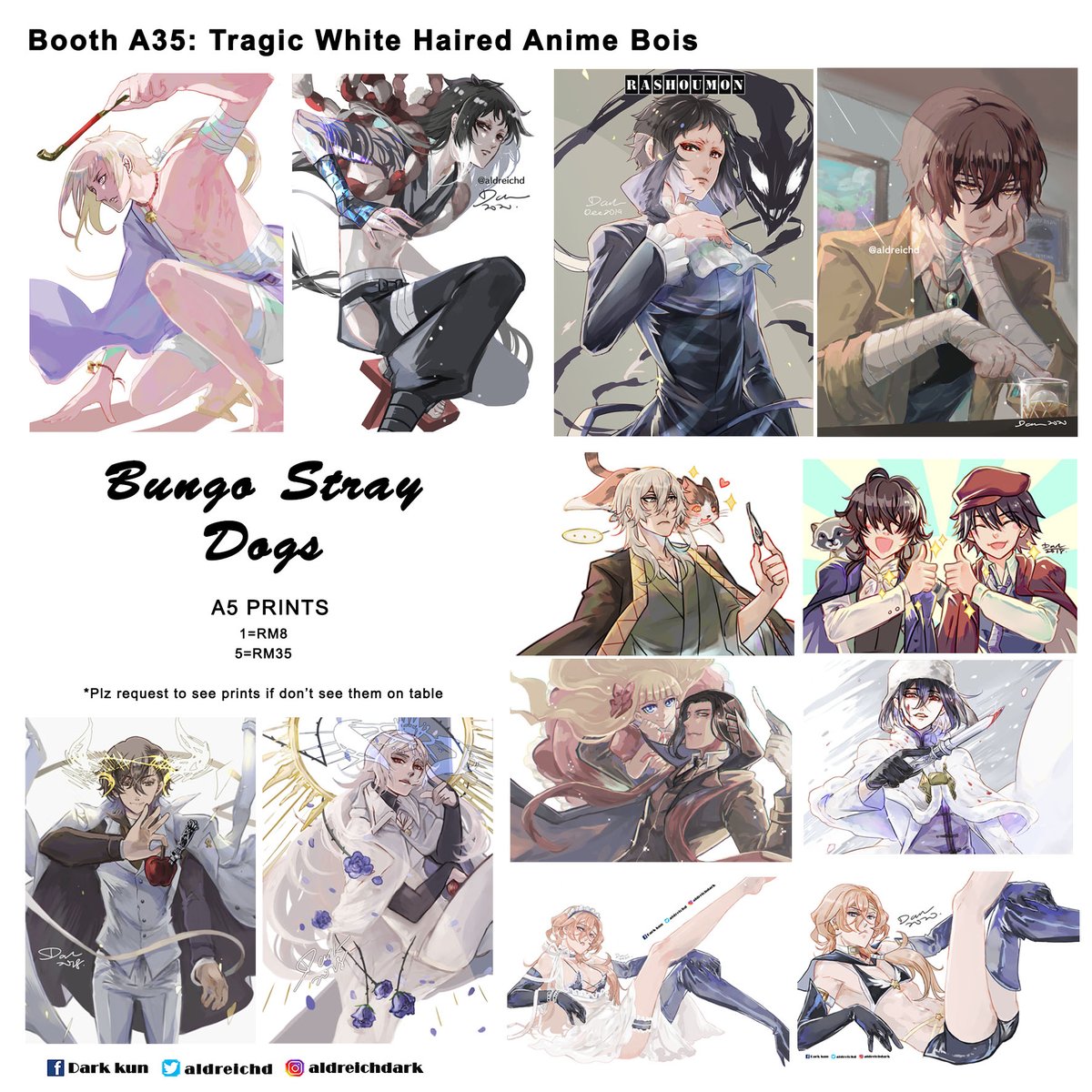 Animangaki catalogue Part 6/7
Retweets are most welcome~thanks!
#animangaki2022 #amg2022 #arknights #bungostraydogs #bsd #bsdbeast #bungoustraydogsbeast #BungouStrayDogs #sskk #skk #soukoku