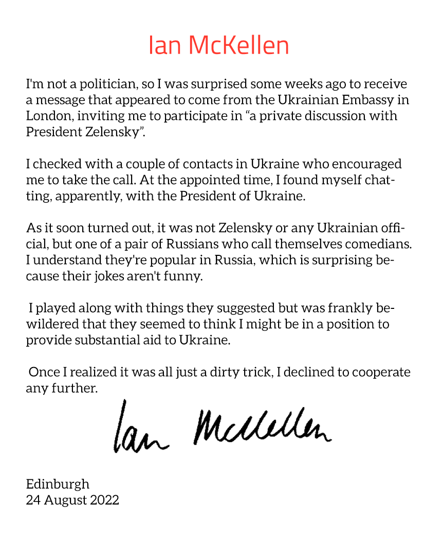 Ian McKellen tweet media