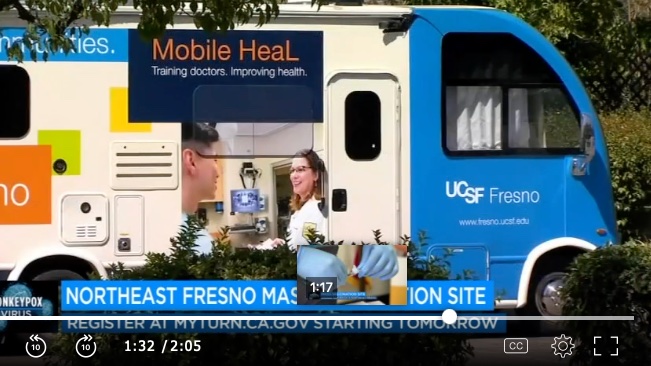 carrie_byington's tweet photo. UCSF site in Fresno to offer drive-through monkeypox vaccinations starting Wednesday

The Fresno County Board of Supervisors approved funding for @UCSF to add the monkeypox vaccine at the UCSF Mobile Heal Site in northeast Fresno. @UCSFFresno 

https://t.co/eU1lFlWZ1o https://t.co/jGbcMz14gL