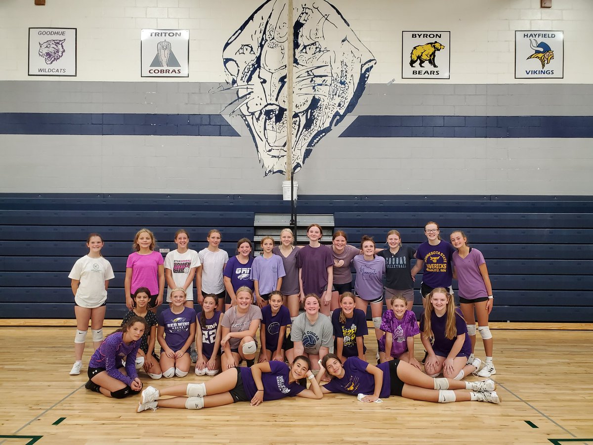 Day #3 of JH volleyball in the books. Lookin' good in purple 🏐
<a href="/ZMCougarVB/">Cougar Volleyball</a>
