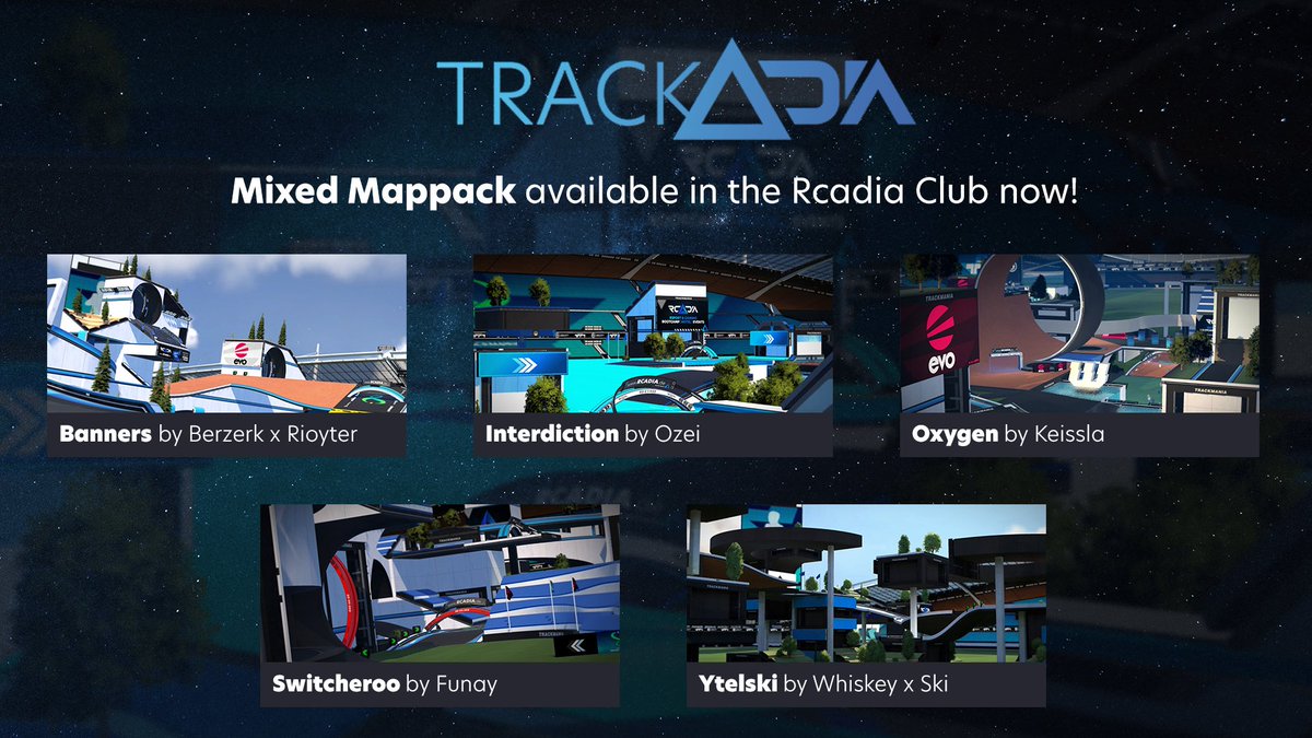 We are excited to finally release our Mixed Mappack for Trackadia, our <a href="/Trackmania/">Trackmania</a> Event! 

📅 23. - 25. September 2022 at RCADIA in Hamburg, Germany

Make sure to get your Tickets now! 
ucs.gg/event-details/…