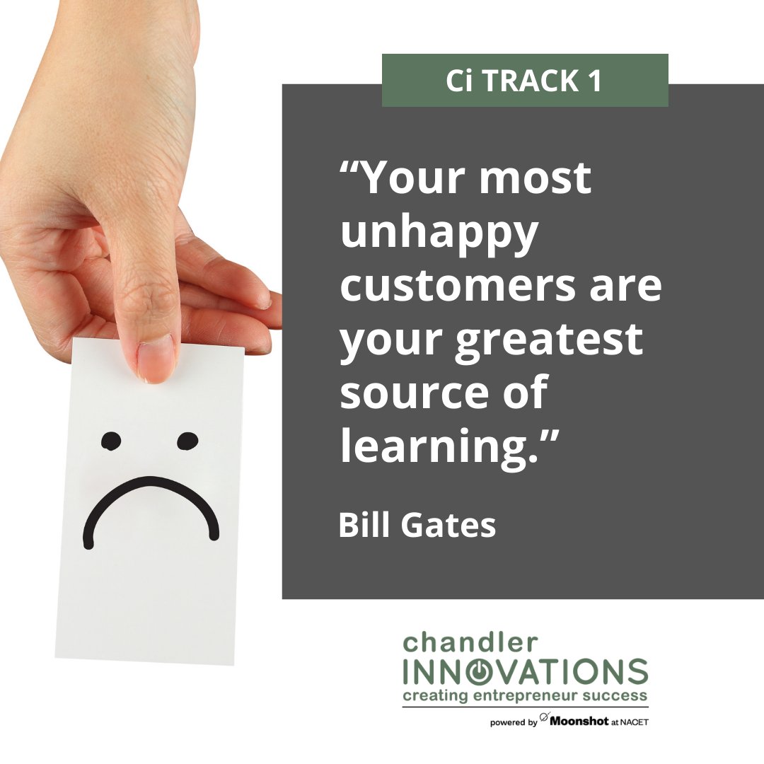 In Track 1 we talk about the importance of listening to your customers (or potential customers). Use what they tell you to build the product or service that they want 𝗻𝗼𝘁 what you think they want. #growchandler #startuptips