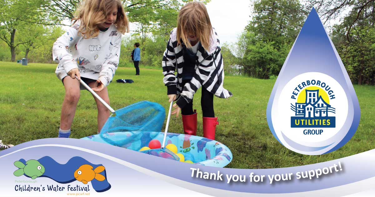 PtboWaterFest's tweet photo. A huge raindrop applause for Peterborough Utilities Group for supporting the Virtual 2022 #PCWF! Not only a long-time partner, each year your staff make water education relevant, fun, and furry! Kudos goes to the @ptbo_utilities coordinating team, Zoo Crew, and the OTTERS! https://t.co/V8q2ZAqNO3