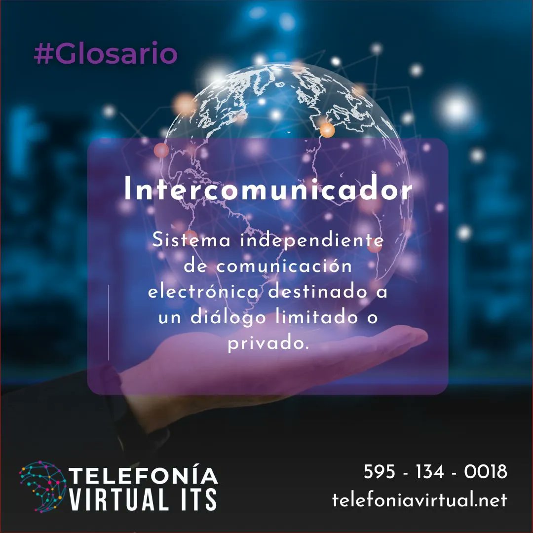 TelefonVirtual's tweet photo. #Glosario
El intercomunicador nos permite ahorrar gastos en llamadas telefónicas.

Adquiere más información: https://t.co/WA3ZOh5HNw 

#telefonica  #comunicador  #comunicaciondigital   #comunicacion #digital https://t.co/EuTyXmpyYi