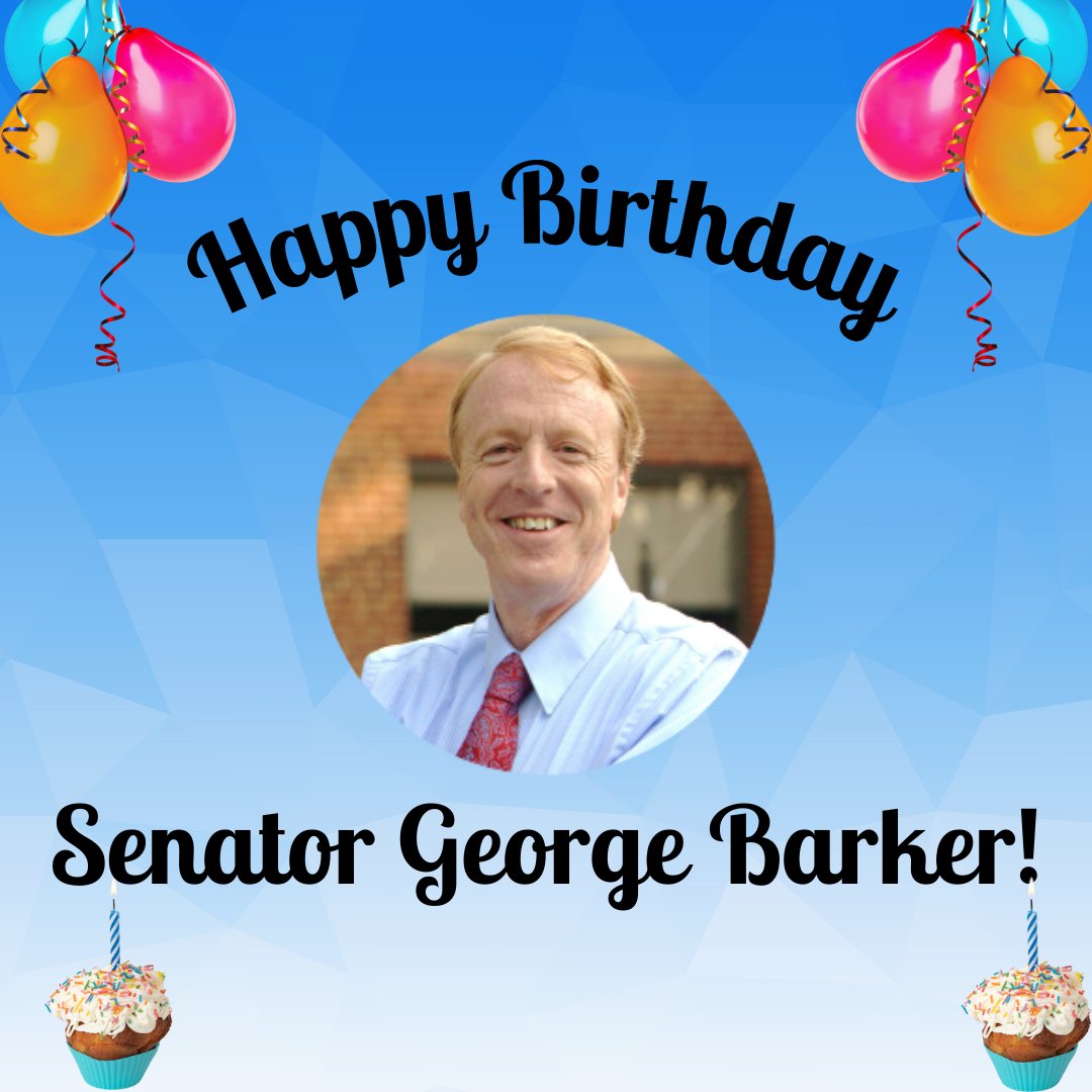 Wishing Senator @GeorgeLBarker a very happy birthday!