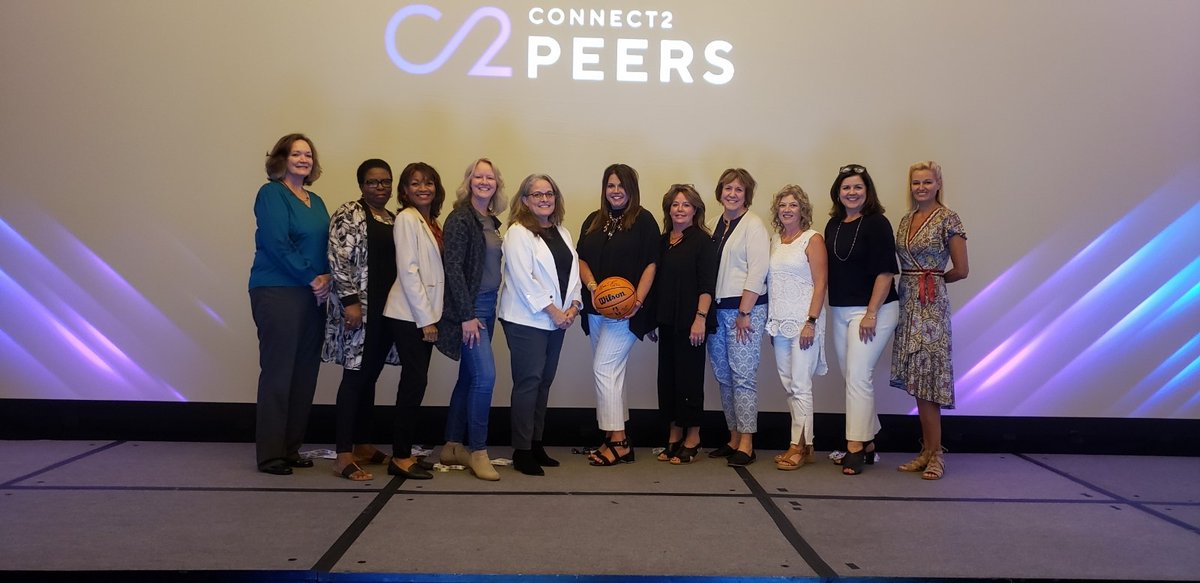 CeteraFinancial's tweet photo. So great to see some of the women of Cetera Financial Specialists at #Connect2Peers last week! Congratulations to Michelle Griefenberg for winning the #CaringCetera raffle of a signed basketball from Magic Johnson! https://t.co/PLDaZ9qFXV