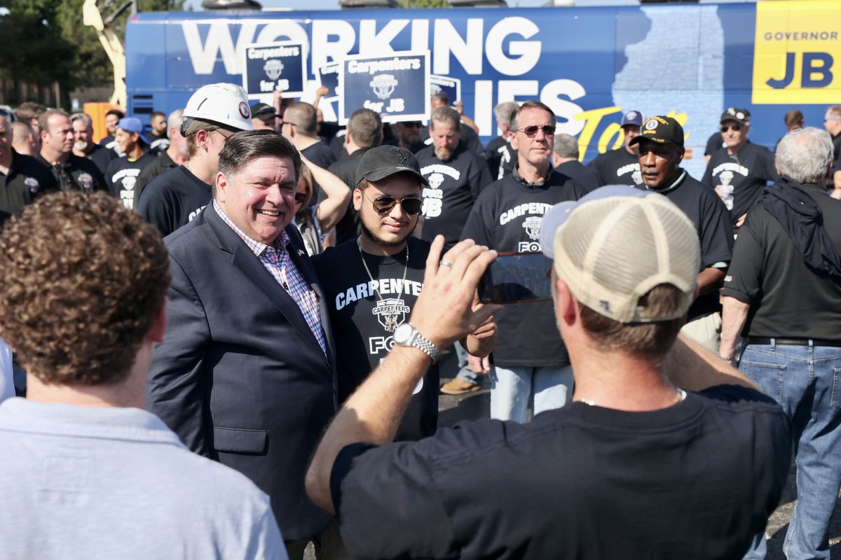The Illinois Carpenters from <a href="/MidAmCarpenters/">Mid-America Regional Council of Carpenters</a> were the first union to endorse me when I ran for Governor in 2018.

Four years later, I’m proud to stand with them again as we work to elect pro-labor Democrats up and down the ballot.

Together, we'll move our state forward.