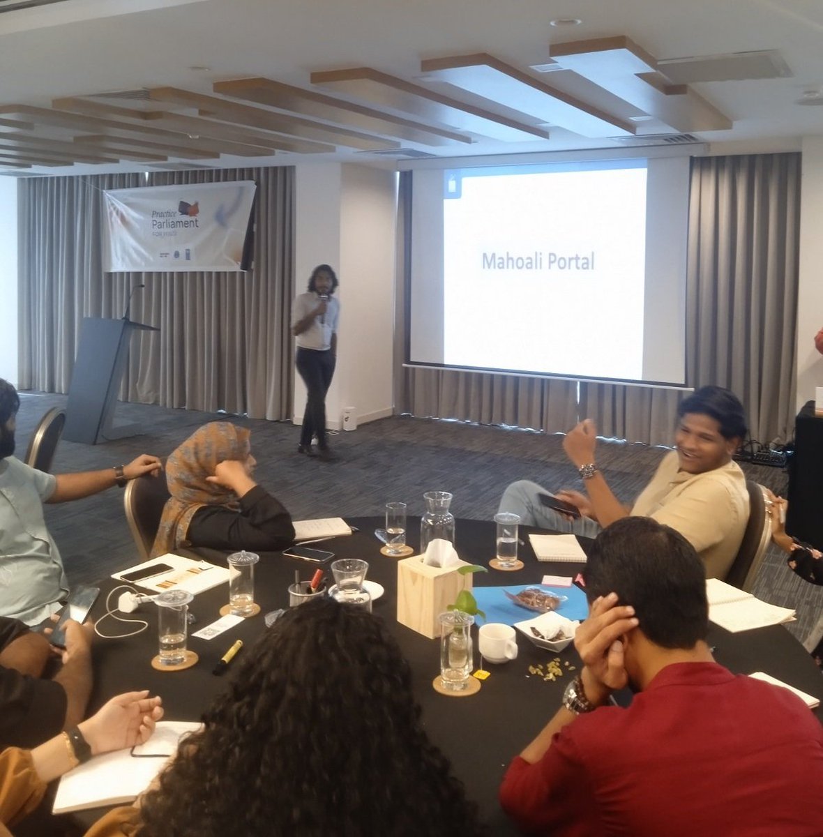 ICO_Maldives's tweet photo. We have conducted a fruitful session today at the #PracticeParliment on Right to Information organized by @UNDPMaldives in partnership with the @mvpeoplesmajlis. In this session Mahoali portal was also introduced to the participants of the session. https://t.co/GnYr1vN5a5