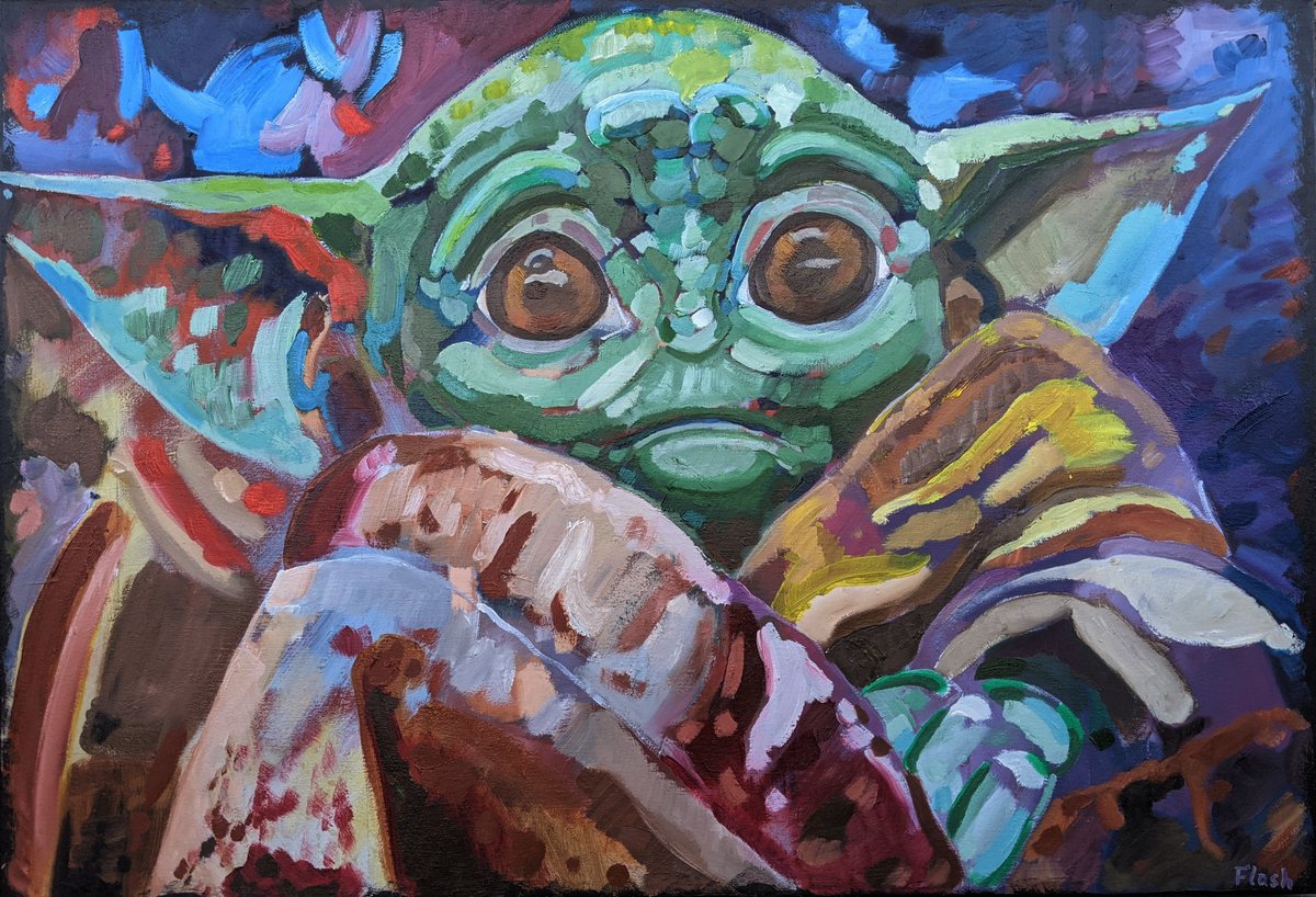 artbyflashmob's tweet photo. To celebrate student loan forgiveness, I'm giving customers $50 off painting commissions through 9/15. I do portraits, characters, pets, the works. 

For details/estimates, DM me. I honor my estimates for a year, so there's no pressure.

#Art #Painting #OilPainting #Sale #ArtSale https://t.co/kGy7MO87B8