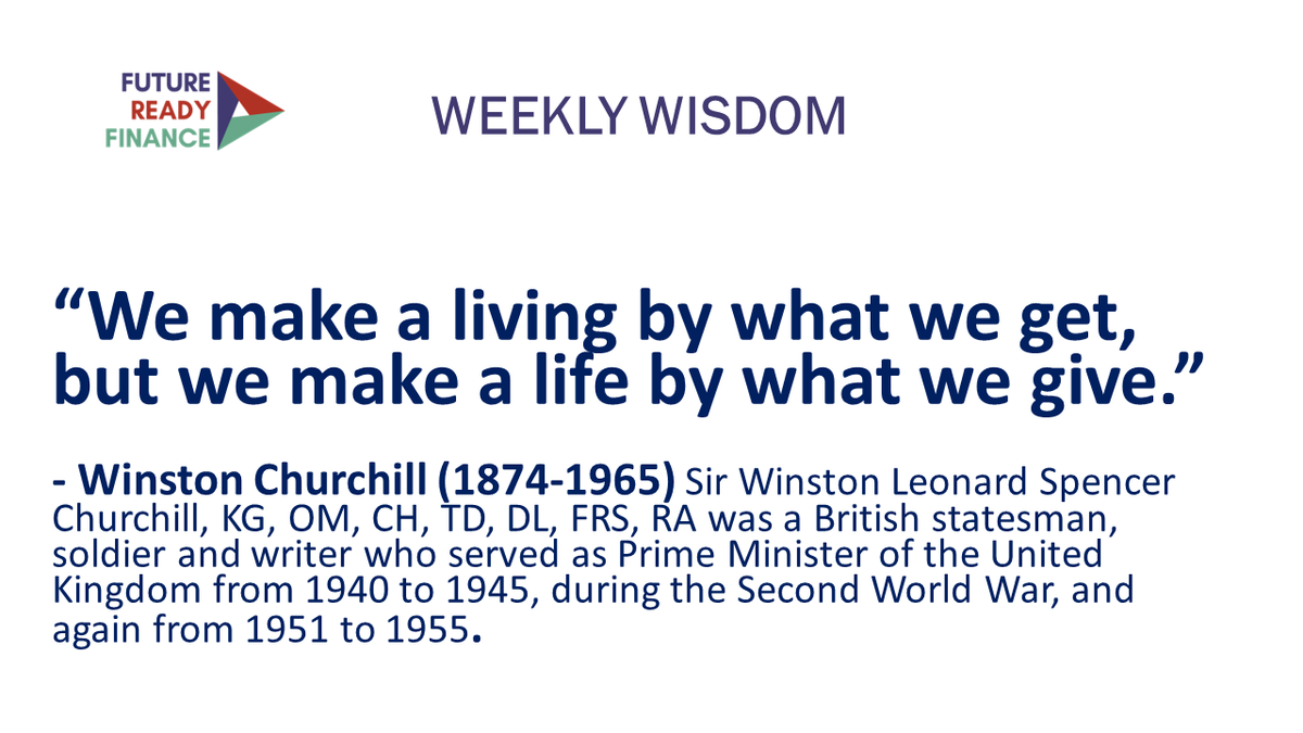 This week's #WeeklyWisdom.