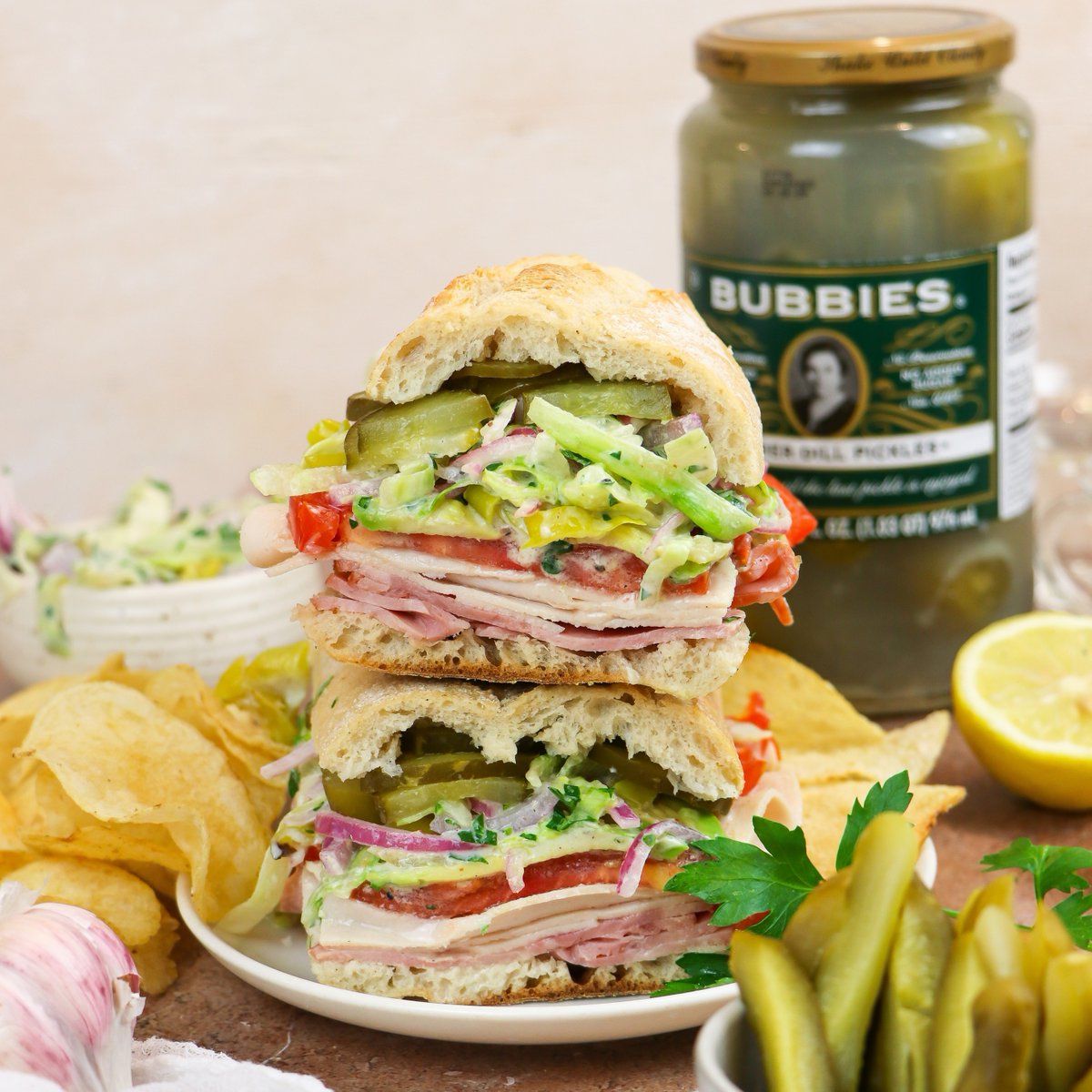 bubbiespickles's tweet image. No matter the sandwich, Bubbies makes it better.