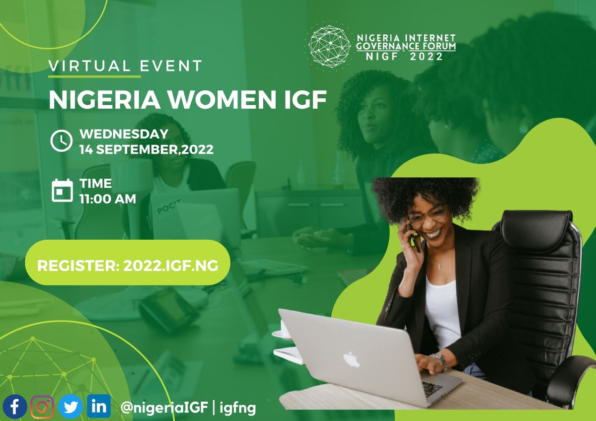igfng's tweet photo. 📢📢📢No ticket yet?? Get yourself one at https://t.co/gtazacwxla
And tell us which topics  you want to see us cover during the hybrid Nigerian Internet Governance Forum in the comments section below.
 #NIGF2022 #NIGF #NigeriaIGF #InternetGovernace #isoc #nitda #Nira #niraworks https://t.co/H3wToAtCWv