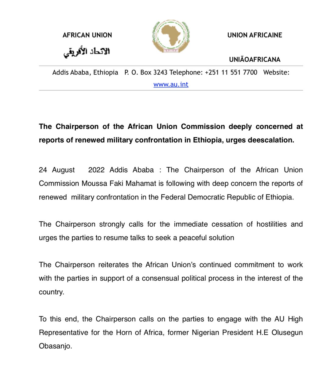 African Union on Twitter: African Union on Twitter: