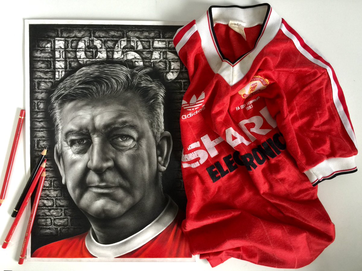dpollockart's tweet photo. Finished drawing a portrait of Norman Whiteside who became the youngest FA Cup Final goal scorer in ‘83. He was also responsible for one of my all-time favourite United memories in scoring the winner in ‘85 ⚽️🇾🇪 #BorninRed #ManchesterUnited #MUFC #Whiteside #portrait https://t.co/jAIx2xux4c