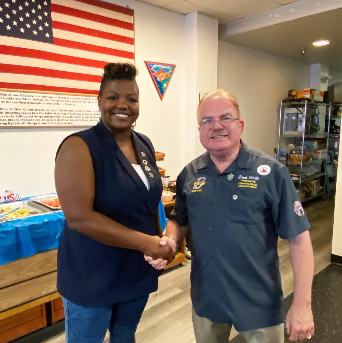 Thanks to Poway Elks 2543 for your generous support of WFW. Congratulations to WFW’s Keshia Javis-Jones, who became a member and was inducted by Paul Kassel, AVP, and First Lady Cindy, CHEA President Brad Smith and First Lady Agnes! <a href="/ElksNtnlFndtn/">ENF</a>  <a href="/ElksVetsService/">Elks Vets Service</a>