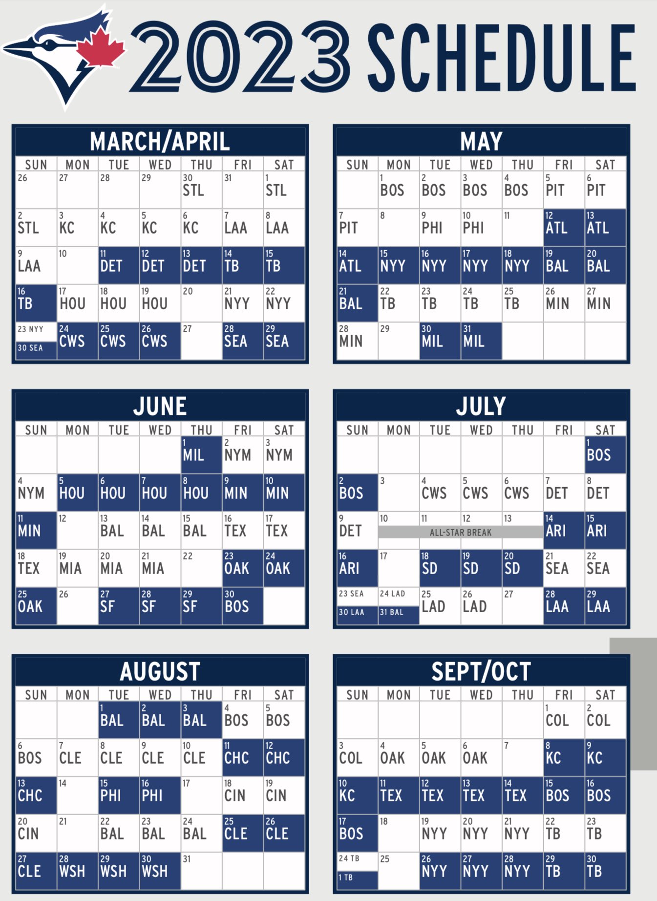 Toronto Blue Jays release 2023 promotional schedule