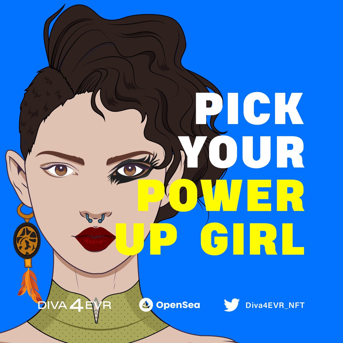 "I don't want to be better than you or her or him - I want to be better than I am right now." — Kerri Walsh <a href="/opensea/">OpenSea</a> 

💰Price: 0.043 ETH
🚩Total: 10,000

🔥MINT LIVE  🔗: diva4evr.com
#Diva4EVRNFT #NFT #nftart #NFTCollection #nftcollector #NFTartist #NFTdrops #women