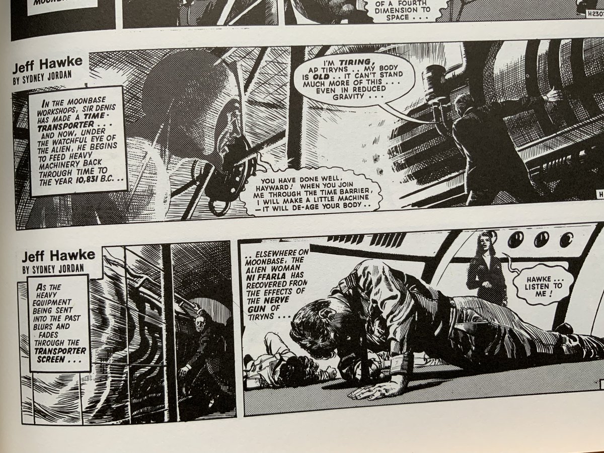 Crawford_Hazle's tweet photo. I've always liked this Brian Bolland cover to Titan's second Jeff Hawke collection.
The contents of Willie Patterson &amp; Sydney Jordan's strip is just as much fun.
#ScottishComics #BritishComics #comic #ComicArt https://t.co/Clz6dJegP2