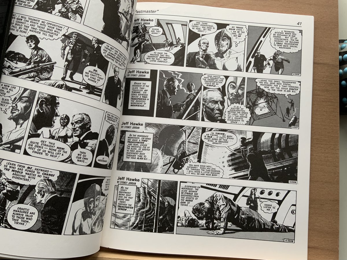 Crawford_Hazle's tweet photo. I've always liked this Brian Bolland cover to Titan's second Jeff Hawke collection.
The contents of Willie Patterson &amp; Sydney Jordan's strip is just as much fun.
#ScottishComics #BritishComics #comic #ComicArt https://t.co/Clz6dJegP2