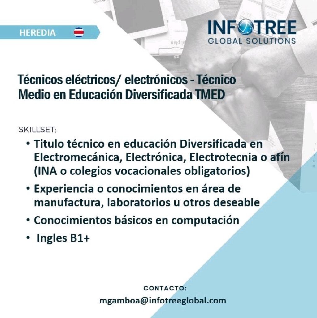 BreteBuscando's tweet photo. 80 Ofertas de Empleo. 
👩‍🏫👨‍🍳👩‍🔧👩‍🔬👨‍💼👩‍✈️👮‍♂️👷‍♂️

#compartiresgratis #EmpleoCR #TrabajoCR #buscandobrete

Todas las ofertas de esta publicación aqui 👉

https://t.co/UJRN0NW0FL https://t.co/ljLqnlTpJM