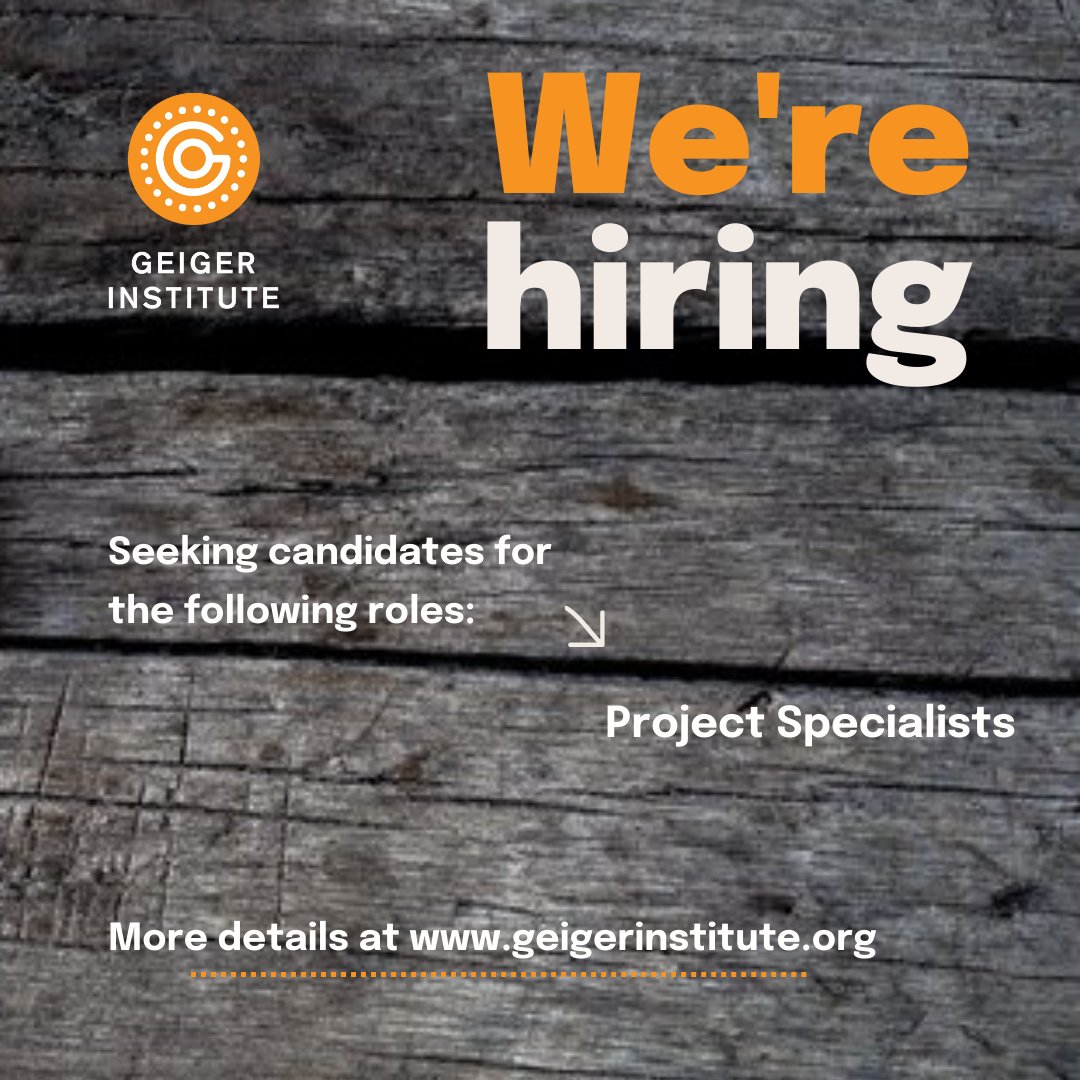 GeigerInstitute's tweet photo. We’re hiring! We are currently accepting applicants for Project Specialist roles.
For more details and how to apply, view the listing here: https://t.co/g3Xe7xYIj3 #hiring #projectspecialist #domesticviolence #criminaljustice https://t.co/Oo8LqPjKjb