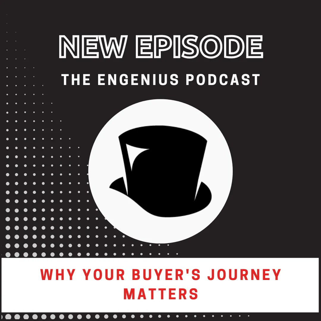 In our latest podcast, we’re diving into the buyer’s journey--that epic (or sometimes brief) journey that every buyer takes before committing to buying your product or service. Listen in: anchor.fm/the-engenius-p… 

#nowthatsengenius #webdesign #digitalmarketing #buyersjourney