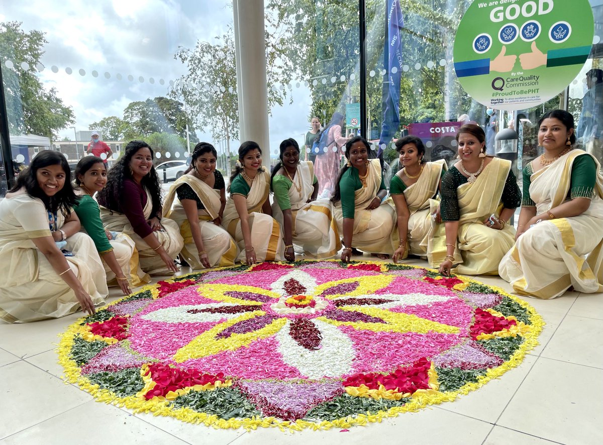 Wonderful Onam festival celebrations in ⁦<a href="/PHU_NHS/">Portsmouth Hospitals University NHST</a>⁩ today. Thank you to all who made such an effort and brightened up our day