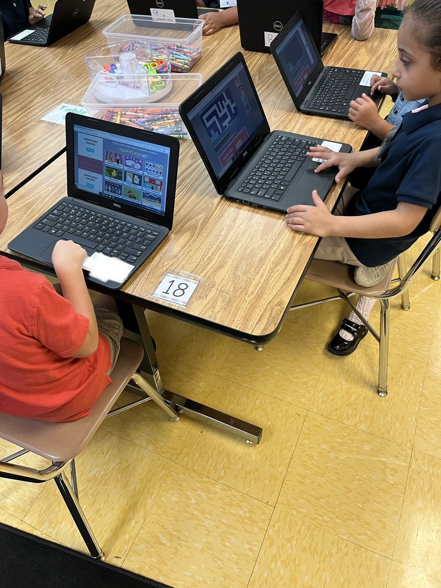 MsSalsingerTech's tweet image. Our kinder friends are getting the hang of using their laptops by playing some mouse practice games! They’ll be tech stars in no time 💙💛