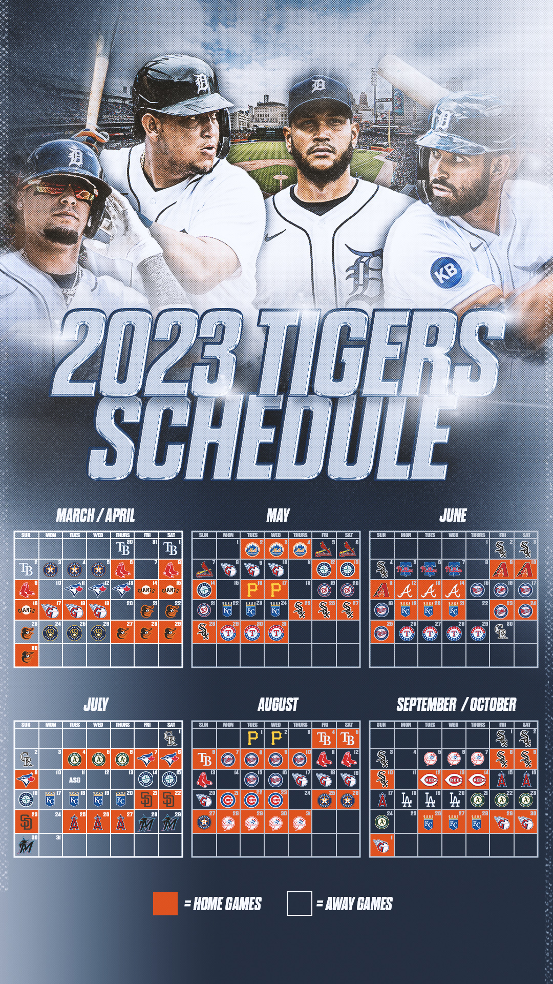 Detroit Tigers on X: Mark your calendars! The 2023 #Tigers