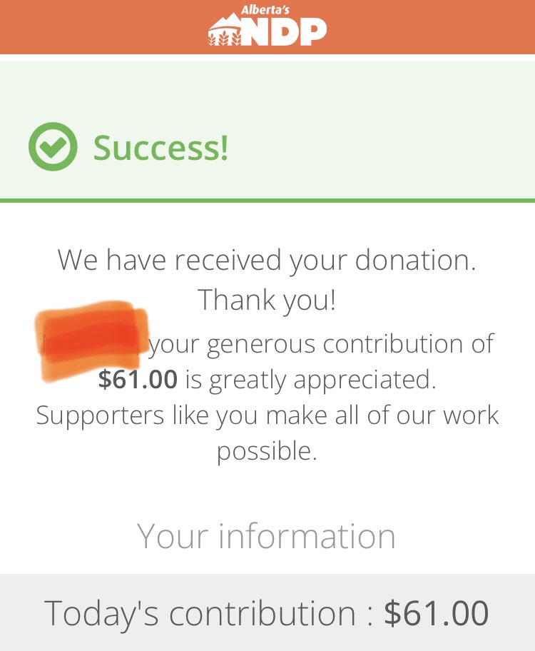 TheFrenchWong's tweet photo. Hey #AbPoli & #AbLeg peeps, it’s @AdrianaLaGrange’s 61st birthday today, so I donated $61 to the #AbNDP. Looking forward to tossing the #AbUCP to the curb in 291 days. #FireTheUCP #BetterOffIn2023 #BetterOffWithRachel https://t.co/iGU2D9M9Lx