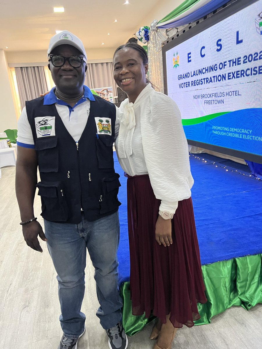 chrdiorg's tweet photo. We (#chrdi)are honoured to be at the grand launch of the voter registration drive for 2022 as an important strategic partner of ECSL. On the 3rd September, registration will be open to the public. Go and register!@UNDPSierraLeone @UNDPSierraLeone @ECsalone https://t.co/2aYASYnbL0