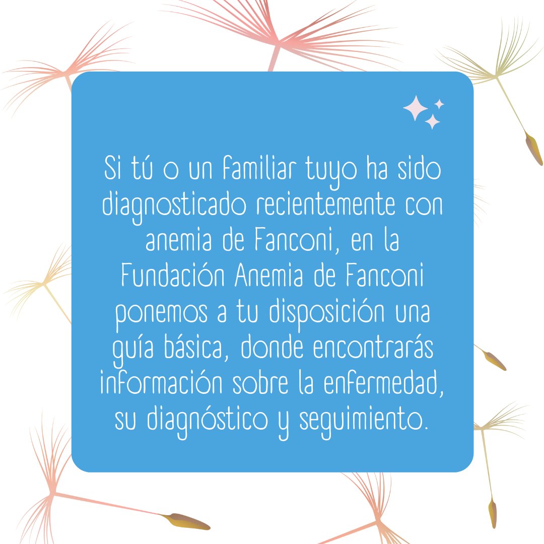 TodosconFanconi's tweet photo. Si tú o un familiar ha sido diagnosticado recientemente con anemia de Fanconi, en la Fundación Anemia de Fanconi ponemos a tu disposición una guía básica, donde encontrarás información relativa a la enfermedad, su diagnóstico y seguimiento.
Accede aquí: https://t.co/xLLK2lPeWY https://t.co/6WKoHZv7SZ