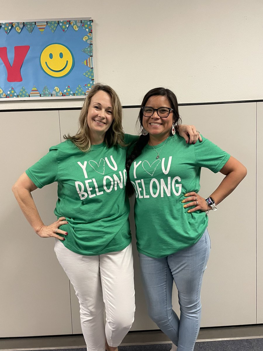 mrs_sowe's tweet photo. Here at Slaughter “everyone belongs”! 💚 @SandyEiland @SlaughterLC @SlaughterES #slaughterstrong #youbelong #prideinside2223 https://t.co/8uwx7eoANB